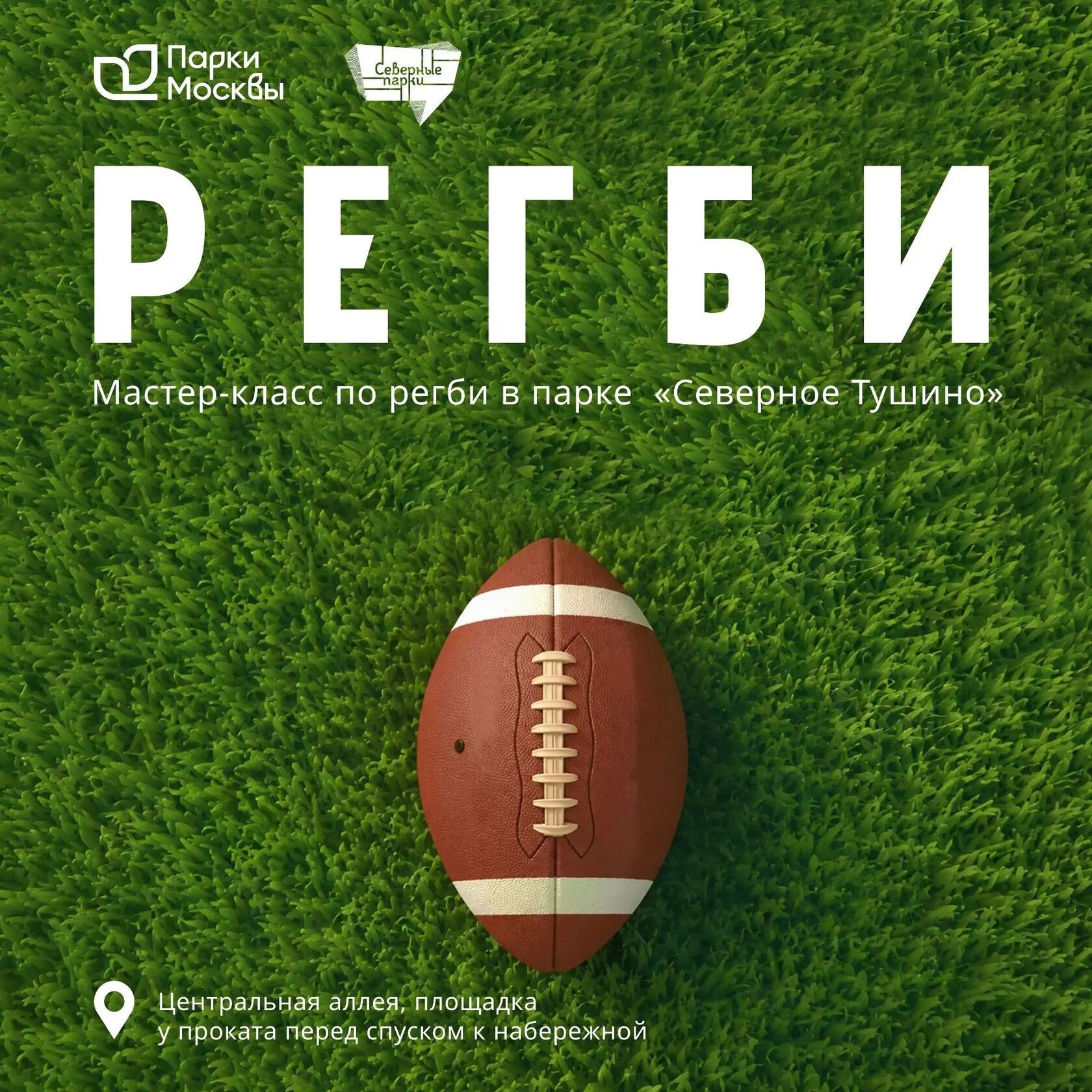 Открытая тренировка по регби на траве